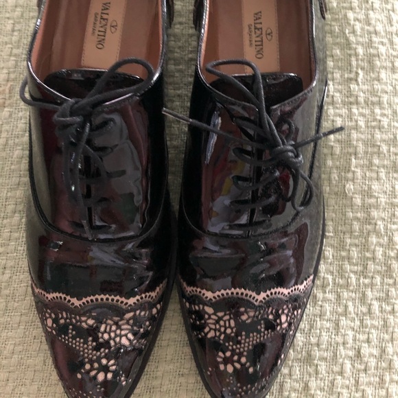 Valentino Garavani Shoes - Valentino Black Patent leather Oxfords size 38